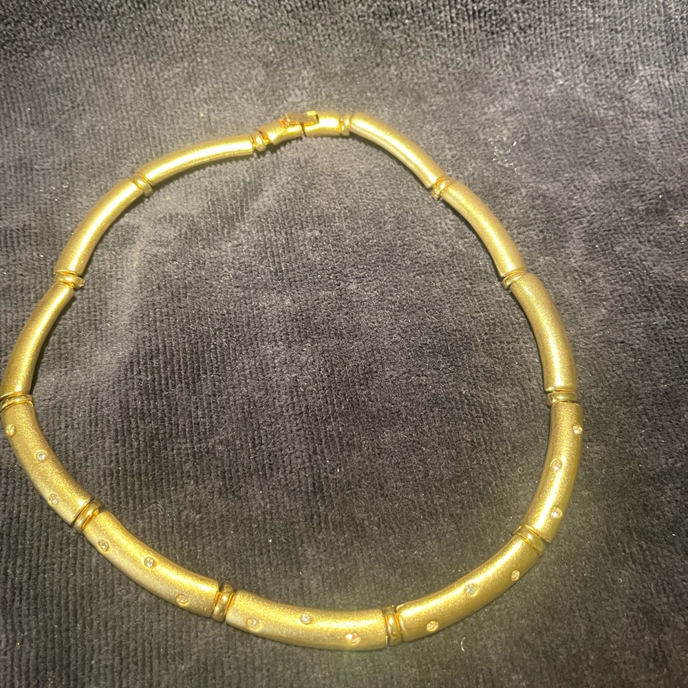 Brushed Gold Vintage Necklace